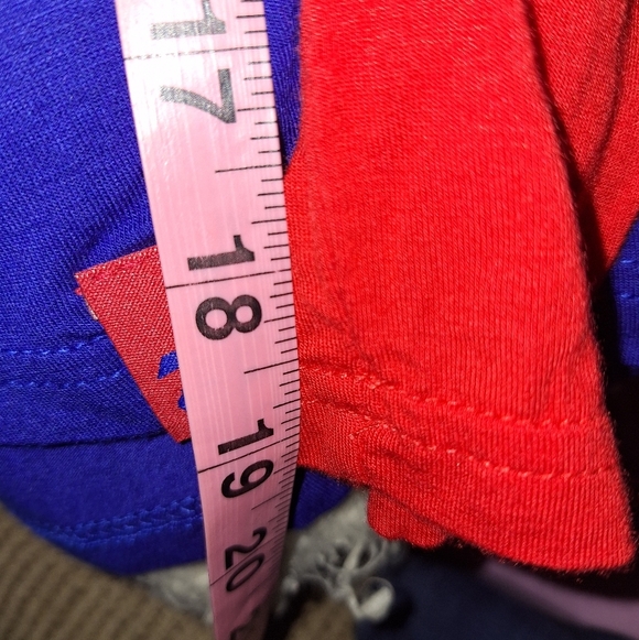 NFL Buffalo Bills Blue and Red Lace-Up Long Sleeve Shirt In A Size Medium. NWT - Picture 9 of 11